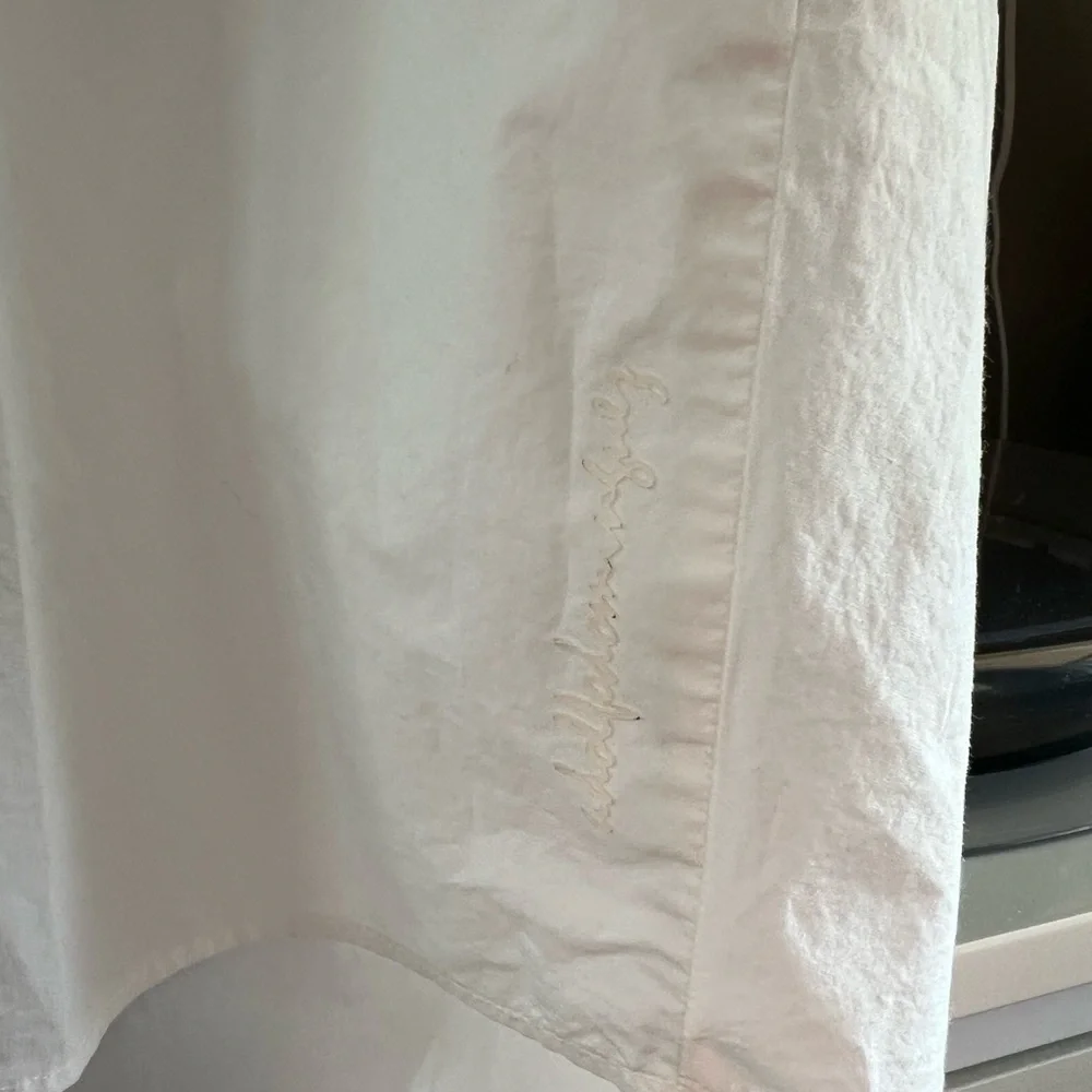 100% Cotton ✨ Adolfo Dominguez White Button-Front Shirt Size 6 - Picture 4 of 7